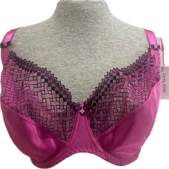 Curvy Kate GIA Balcony Bra US 30K CK2101 Boysenberry/Black - Picture 1 of 8